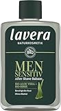 lavera Men sensitiv After Shave Balsam - pflegt & erfrischt - schützt vor Brennen, Rötung & Trockenheit - beruhigt irritierte Haut - vegan - Naturkosmetik - 100 ml