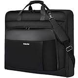 Kleidersack Reise Anzugtasche für Herren groß 40 Zoll Handgepäck Kleidersack bis zu 3 Anzüge für Business Reisen, 2 in 1 Hängekoffer Gepäcktaschen faltbare Kleidersack für 15,6 Zoll Laptops,Schwarz