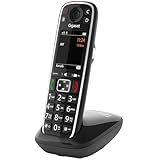 Gigaset E720 - Schnurloses Premium Senioren DECT-Telefon - sprechende Wähltasten - Nummernansage & Namensansage - Direkte Anrufübertragung per Bluetooth 4,2 - Automatische Lautstärkeanpassung, schwarz