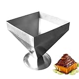 JIEBWCHA Pyramiden Lebensmittelform - Pagoda Fleisch Edelstahl Lebensmittel Form | Wiederverwendbare Und Hitzebeständige Backform Zum Formen Von Desserts Kuchen Reis Zongzi Gebäck Und Kalten Salaten