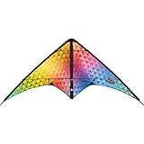 HQ Design - Tyro Eruption, Lenkdrachen Zweileiner Flugdrachen Einsteiger Drachen für Kinder und Erwachsene ab 8 Jahren 56x120cm inkl. 20kp Polyesterschnüre 2x20m auf Winder+Schlaufen 2-5 Bft