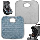 TENTHPEO 2 Stück Kindersitzunterlage Auto, Wasserdicht Sitzschutz Auto Kindersitz, Autositzschoner für Töpfchentraining, Kinderwagen & Hochstuhl - rutschfeste Kindersitz Unterlage