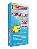 ALGENKILLER Protect® - Der Algenenferner für den Teich. Algen und Grünbelag abbau mit Synergieeffekt verbessert die Pumpen- und Filterleistung. Optimaler Oberflächenschutz mit Langzeitwirkung.