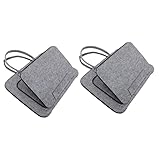Mobestech 2 Stück Damen Schlanke Herren Computergriffhülle Kompatibler Laptop Für Filztablettenhülle Kapazität Reiseaufbewahrung Pendeln Geschenktasche Mit Großer
