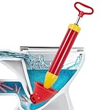 Rohrreinigungspumpe, Hochdruck Abflussreiniger Pumpe 2025 Neuer Rohrreiniger Druckluft Löst Schnell Abflussverstopfung, für Toiletten, Waschbecken, Bodenabläufe, Abflussrohre (Rot)