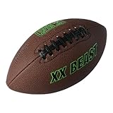 rockible Verschleißfester Rugbyball, Freizeitspiel, Wettkampf, rutschfest, American Football für Geburtstag, Teamfeier, Größe 9