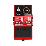 BOSS RC-1 Loop Station Pedal | Einfacher Looper für Gitarre, Bass, Keyboard & mehr | LED-Anzeige mit 24 Segmenten | 12 Minuten Aufnahmezeit | Aufnahme, Wiedergabe, Overdub, Undo/Redo Loops