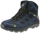 Jack Wolfskin Unisex Kinder Vojo Texapore Mid K, Dark Blue / Lime, 35 EU