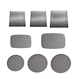 APBEAM Dunkles Metall, Deckenmontage, Duscharm, Kopfbrause, Regendusche, Badezimmer, quadratisch, rund, oval, 8/10/12 Zoll (Color : Ds0007gm-86)