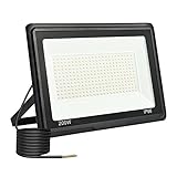 toobettp 200W LED Strahler Außen, 6500K 20000LM Kaltweiß LED Fluter, IP66 Wasserdicht Außenstrahler Fluter Flutlicht für Garten, Innenhöfe, Garage, Hotel