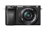 Sony Alpha 6300 E-Mount Systemkamera (24 Megapixel, 7,5 cm (3 Zoll) Display, XGA OLED Sucher, L-Kit 16-50 mm Objektiv) schwarz