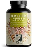 Kalium Kapseln 240x - optimal hochdosiert mit 2240 mg Kaliumcitrat pro Tag, davon 800 mg elementares Kalium - bioverfügbar & verträglich - laborgeprüft mit Zertifikat - Vorrat für 120 Tage