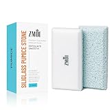 ZMOI 2in1 Bimsstein aus Siliglas für Füße, Hände, Knie und Ellbogen, abgestorbene Haut und Hornhautentferner, natürliches Peeling für rohe, harte, trockene Flicken – hergestellt in Spanien