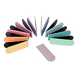 Ideen mit Herz Lesezeichen-Clips | magnetisch | 2cm breit | 6cm lang | bunt | 10 Stück