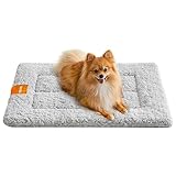 Feandrea Hundedecke, Haustier Decke, für Hunde, Katzen, 60 x 45 cm, S, maschinenwaschbar, trocknergeeignet, rutschfest, hellgrau PPB001G01