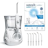 Waterpik Ultra Professional Munddusche, Testsieger 2025, Precision Pulse Technology, TÜV Siegel, bis zu 99,9 Prozent Plaque Entfernung, 6x Aufsätze, 10x individuelle Modi, integrierter Timer, Weiß