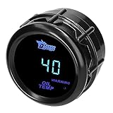 MOCNT Auto Öltemperaturanzeige 2' 52mm Öltemp Anzeige Celsius Temperaturanzeige Blau Licht Digitalanzeige Messgerät Oil Temp Gauge Rauch Len Universal mit Sensor