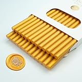 Wachs-Siegel-Stick, Ioggtser 26 PCS Mini Klebepistole Wachs-Siegel-Stick für Wachs-Siegel-Stempel, Siegel-Wachs-Sticks für Hochzeit Einladungen, Karten, Umschläge (Gold)