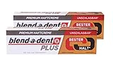 2x 40g blend-a-dent PLUS Premium Haftcreme - Geschmacksneutral - Duokraft