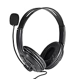 DMAIS USB-Kopfhörer, 8-25000 Hz, leichte Spiel-Kopfhörer, komfortables Computer-Headset mit Stummschaltmikrofon, modernes USB-Computer-Headset für Voip-Skype, Ms Teams, Online-Konferenzklasse