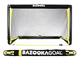 BazookaGoal Original Solid Frame Pop-Up-Tor - Zusammenklappbares Mini-Fußballtor für Kinder und Erwachsene - Tragbares Fußballtor - Einfache Montage & Stabilität (1,20 x 0,75 m)