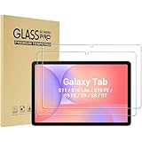 ProCase 2 Stück Displayschutzfolie für Galaxy Tab S10 2024/ S9 FE 10.9'/ S9 11''/ Tab S8, 9H Härte Gehärtetes Glas für Galaxy Tablet SM-X720/X510/X710/X700/T870