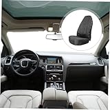 Mikinona Universeller Auto sitzbezug aus Wasserdichtem Oxford Verschleißfest mit Aufbewahrungstaschen Einfacher Montage Schutz für Vorder Rücksitze Passend für Fahrzeuge