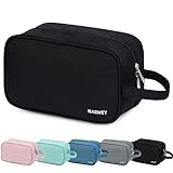 Kulturbeutel Herren Kulturtasche Damen Große Reise Waschtasche Gross Kosmetiktasche für Frauen Mädchen (Schwarz)