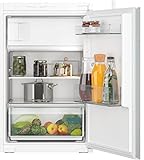 Siemens KI22LNSE0 iQ100 Einbau-Kühlschrank mit Gefrierfach, 88 x 56 cm, 104 L Kühlen + 15 L Gefrieren, LED Beleuchtung für gleichmäßige Ausleuchtung, freshBox für Obst-Gemüse