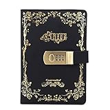 LuysmengEU A5-Notizbuch, beiges Augenschutzpapier, breit liniertes Kompositionsnotizbuch, Tagebuchschreiben, Passwort-Notizblock, for Büro, Zuhause, Tagebuch, persönlich, 300 Seiten, verdickt