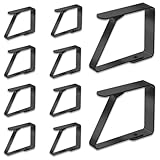 Jinpojun 10 Stück Tischtuchklammern, Tischdeckenklammer Edelstahl, Tischdeckenklammern Outdoor, Tischtuch Clips zur 3cm stärke gartentisch