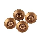 BESPORTBLE 4 Stück Goldfarbene Gitarrenknöpfe aus Hochwertigem Kunststoff Lautstärke Tonregelung Kompatibel mit Style Langlebig Einfach zu Montieren Ersatzteile für Elektrische Gitarren