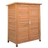 Gartenschrank Terrassenschrank Balkonschrank Gartengeräteschrank Holzlagerschuppen