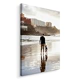 Muralo Bild auf Leinwand, Fotogeschenk, Fotoleinwand Personalisierte Geschenke für Männer und Frauen, Geschenk mit eigenem Foto zum Einzug, Hochzeit, Geburtstag, Weichnachten Br. 40cm x Höhe 60cm