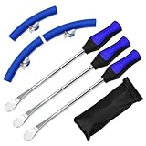 Dulamet Reifenheber, 3 Pcs Reifen Hebel Werkzeug Löffel, Reifen Montiereisen, Mit 3 Rad Felge Protektoren, Für Motorrad, Fahrrad, Wagen Reifen