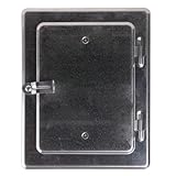 FIREFIX 2093 Kamintür 140x200 mm I Hochwertige, verzinkte Revisionsklappe aus Stahl für den Schornstein I Revisionstür zur Wartung des Kamins