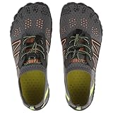 GLEAVI Wasserschuhe Herren Damen Schnelltrocknend aus Atmungsaktivem Material rutschfeste Outdoor Strandschuhe mit Drainagesystem Leichte Barfußschuhe für Wasseraktivitäten