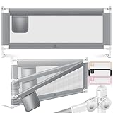 KESSER® Bettschutzgitter 200cm Reise Bett Rausfallschutz verstellbar Bed Guard Rail Bumper, Kinder/Baby, Bettgitter Klappbar, Kinderbett Kinderbettschutzgitter, Tasche, Grau, Höhe: 72 bis 96cm