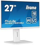 iiyama Prolite XUB2792HSU-W6 68,6cm 27' IPS LED-Monitor Full-HD 100Hz HDMI DP USB3.2 Höhenverstellung Pivot FreeSync weiß