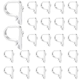 Kirchen-Klammern, robuste Kunststoffhaken, Tischdeckenklammern, Stuhl-Clips, durchsichtig, weiß, Kirche, Gang, Dekoration, 24 Stück