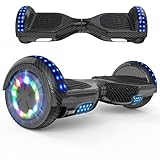 RCB Hoverboards 6,5 Zoll Skateboard Kinder und Jugendliche Hoverboards mit Bluetooth - Led Licht Segway mit Leistungsstarkem Motor Geschenk für Kinder
