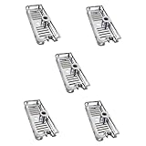 BUGUUYO 5St Halter für Duschutensilien hanging shower rack hanging shower shelf duschablagen Einzeldusche Badezimmer Seife Toilettenständer Duschstangenhalter für Kleinigkeiten Abs Silver