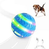 ALL FOR PAWS Interaktiver Hundeball, Bewegungsaktivierter Rollball für Hunde, Interaktiver Hundespielzeug USB wiederaufladbar mit LED-Lichtern für Langeweile Indoor Outdoor