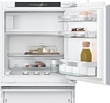 SIEMENS KU22LADD0, iQ500 Smarter Unterbau-Kühlschrank mit Gefrierfach, 82 x 60 cm Nische, 110 L, hyperFresh Schublade, Flaschenhalter, Sehr leise 35 dB, softClose Flachscharnier mit Softeinzug