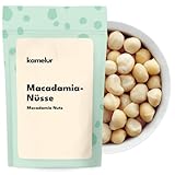 Kamelur 1kg Macadamianüsse natur - ganze Macadamia Nüsse ohne Schale der Klasse 1L Macadamia-Nüsse roh und ungesalzen