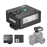 Godox iM30 Mini Kamerablitz GN15 Kamera-Speedlite 7 Leistungsstufen 3,6 s Wiederaufladezeit mit Einzelkontakt-Blitzschuhersatz für Canon, Nikon und Sony spiegellose Kameras