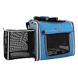 Korb für Hunde, Fahrrad, Korb für Haustiere, Fahrrad, Rucksack, verstellbar, Belüftung, Transport, Reisen, Wandern, Camping, Wandern