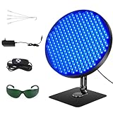 Solarium für Zuhause,460NM Bräunungslicht Solarium mit 250 LEDs,50W Bräunungslampe mit solarium brille,360°Verstellbarem Metallständer & Timer,Bräunungslampe Gesichtsbräuner für Körper und Gesicht