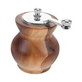 Happyyami Mahlsalzstreuer BBQ-Küchenmühle küchenutensilien bbq gewürze werkzeug Pfeffermühle Manuelle Bohnenkaffeemühle Gewürzstreuer Muskatmühle Salzmühle hölzern