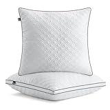 BedStory Kopfkissen 80x80cm 2er Set Kissen, Schlafkissen aus 2X1500g Mikrofasern, Atmungsaktive und waschbare Bettkissen,Öko-Tex Zertifiziert